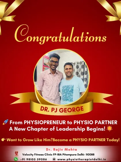 This is what growth looks like. I am incredibly proud to congratulate Dr. PJ George on his journey from being a mentee in my Physiopreneur program to becoming a full Physio Partner. This is the goal: to empower talented physiotherapists with the business skills and leadership qualities to build their own success stories.