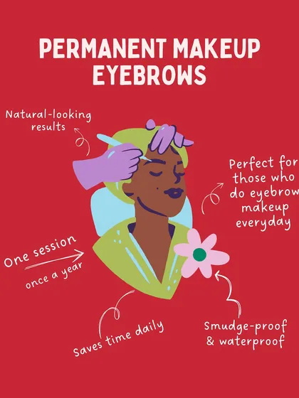 I believe in procedures that simplify your life. Permanent eyebrow makeup is a perfect example. It saves you time every morning, is completely smudge-proof and waterproof, and requires only a single session annually for upkeep to maintain the look. It’s a practical solution for a polished look every day.