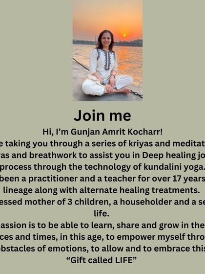A personal invitation to join me on retreat. I will take you through a series of kriyas, mantras, and breathwork to assist you in your deep healing journey. My passion is to empower myself and others to embrace this gift called life.