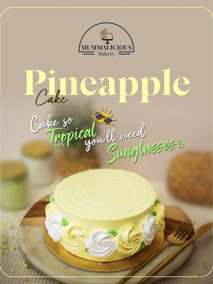 Pineapple on pizza? Controversial. Pineapple on cake? Iconic. Our tropical pineapple cake is so fresh and flavourful, you'll feel like you're on vacation.