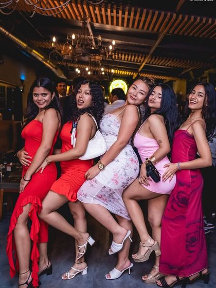 A group of friends having the time of their lives at Gawky Goose. My weekend parties are the perfect setting for group celebrations and making memories.