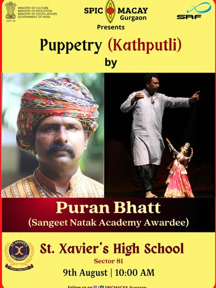 An event poster from a show we did for students, presented by SPIC MACAY. It mentions my Sangeet Natak Academy Award, an honour that I hold with great humility. It is a recognition of our lifelong dedication to this art.