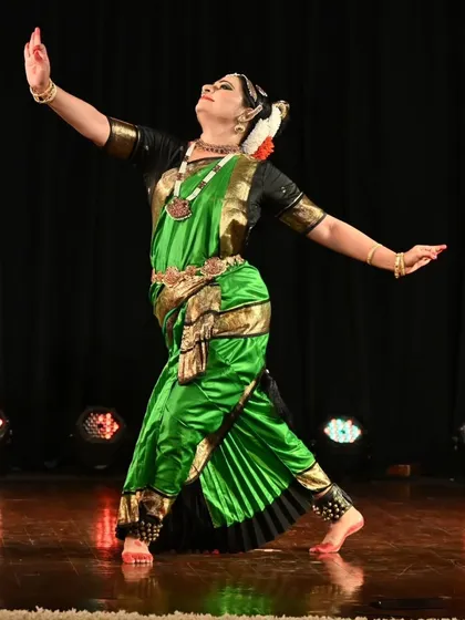 Kuchipudi dancer Abhinaya Nagajothy, who performed on the second day of the festival.
