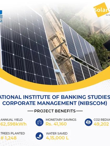 For the National Institute of Banking Studies & Corporate Management (NIBSCOM), I installed a 50 kW system. It provides clean energy for their educational facility, saving them money and reducing their carbon footprint.