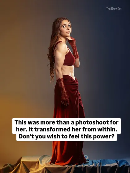 This was more than a photoshoot for Zenia. It was a transformation from within. This image captures the power and confidence she earned through her hard work and dedication.