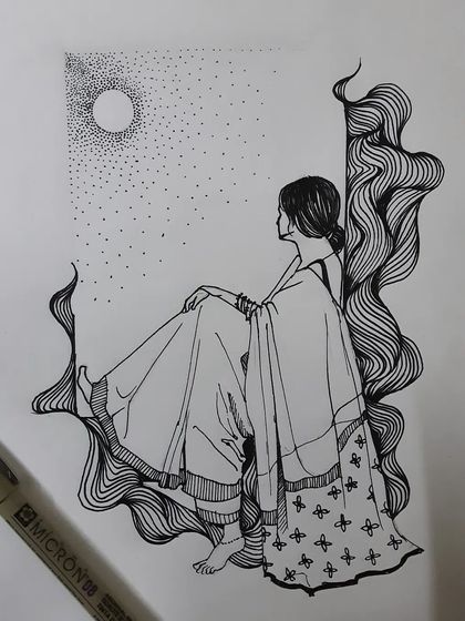 Kalaa Rahasya - Custom Portraits & Illustrations Detailed Ink Illustrations photo 8