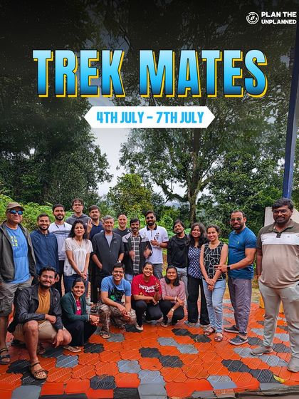 Different places, different faces, but one shared love for the mountains. This snapshot from one of our treks captures the energy and joy of exploring the wild together.