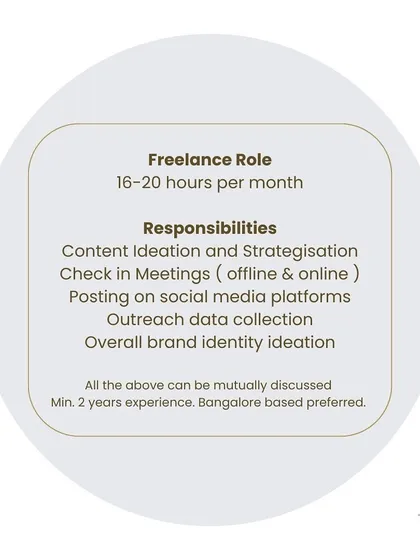 A hiring post for a freelance social media and content strategist. This shows that my firm, Window Works, is growing and that I am building a team.