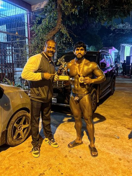 With my Guru ji after a successful competition. His guidance is invaluable, and these wins are a tribute to his mentorship.