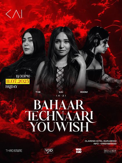 The full lineup poster for the gig at The Kai Room. A night full of crazy energy and hardcore stuff.