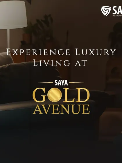 Experience luxury living at Saya Gold Avenue. This image showcases the comfortable and elegant interior of one of our residences, a perfect setting for a relaxed and premium lifestyle in Indirapuram, Ghaziabad.