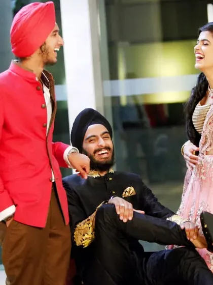 The happiness relations make are the best ones to capture. A candid shot of the groom sharing a laugh with his friends and family.