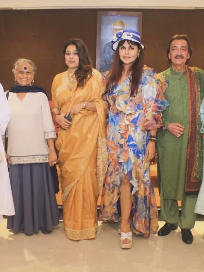 Posing for a photograph with the brilliant artists who brought Heeramandi to life. Each person contributed their unique talent to create this masterpiece.