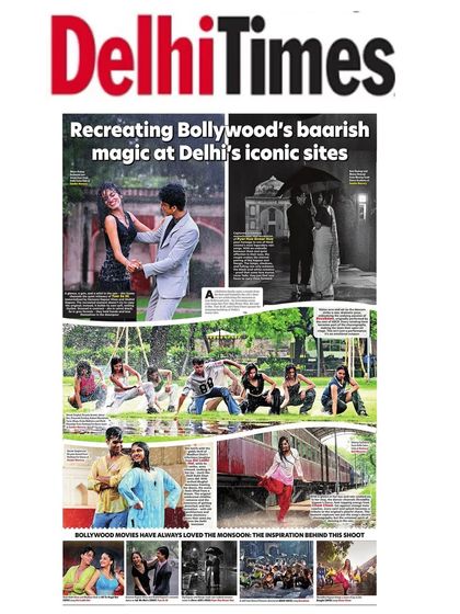 Our full feature in Delhi Times, "Recreating Bollywood's baarish magic." We love bringing classic filmy soul to life through dance.