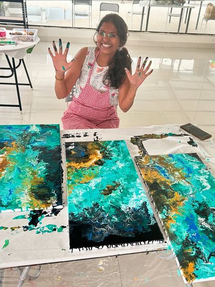 Paint Cafe Studio - Art & Craft Workshops Canvas, Texture & Traditional Painting photo 78