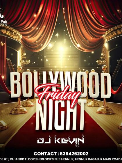 Step onto the red carpet for my Bollywood Friday Night. With DJ Kevin on the decks, I guarantee a night of high-energy dancing and desi hits.