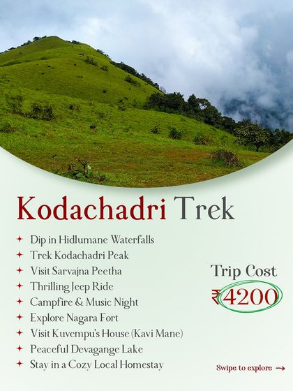 Here's everything included in my Kodachadri trek package, from the jeep ride to the stay in a cozy local homestay.