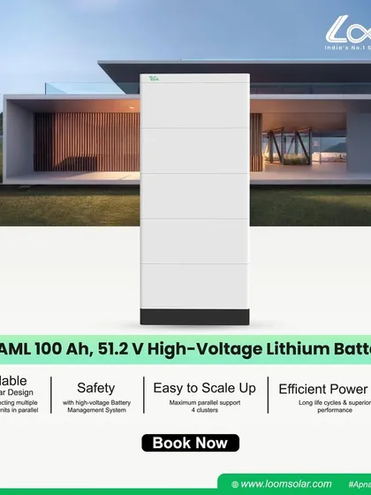 Our CAML 100Ah, 51.2V high-voltage lithium battery is designed for safety and scalability. You can connect multiple units in parallel to easily increase your storage capacity.