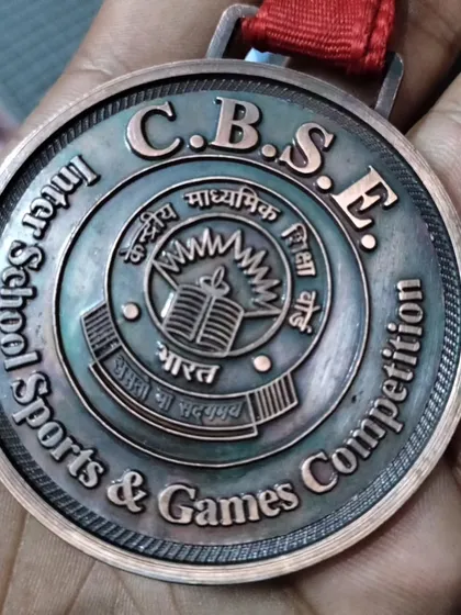 Proof that our athletic training is well-rounded. One of my players won a bronze medal in the 5000m race at the CBSE Cluster Athletics competition.