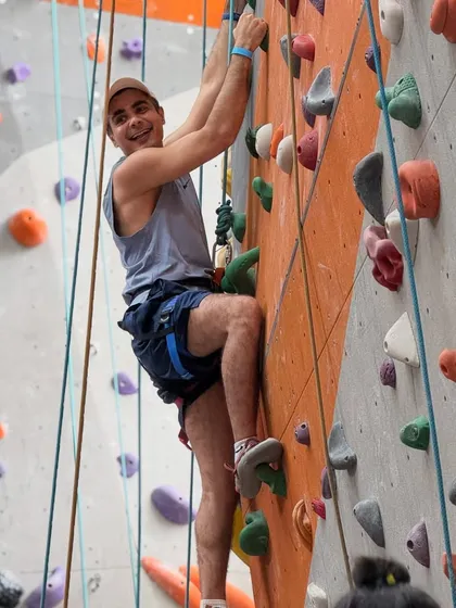 The smile says it all! There's nothing like the feeling of accomplishment you get from a great climb.