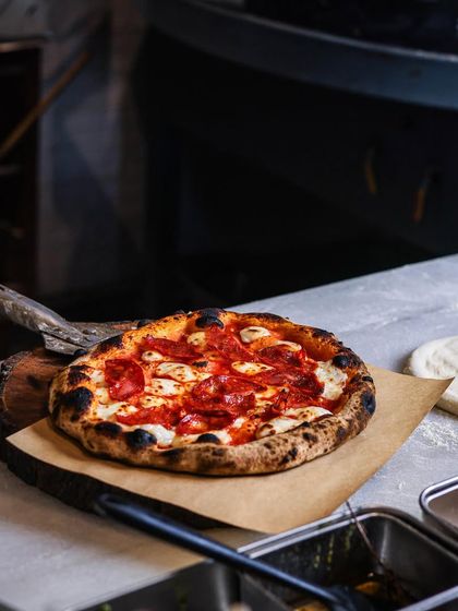 Adding "More Pizza" to our New Year’s resolutions for 2024. This pepperoni pie is a great place to start.