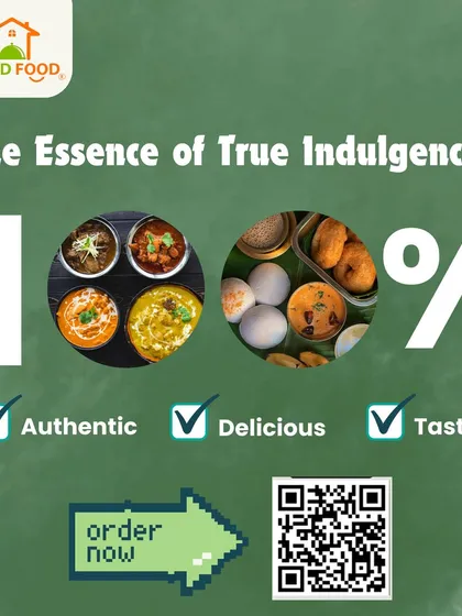 100% Authentic, Delicious, and Tasty. We deliver the essence of true indulgence with our North and South Indian meals.