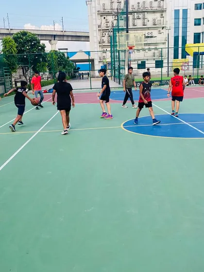 Players learn to move and create space.