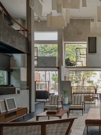 An interior view of a clubhouse project, featured as part of our recognition as Practice of the Year 2024 by the Trends Excellence Awards.