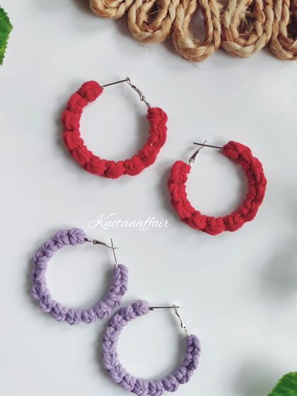 Deepika - Macrame for Events & Gifting Lightweight Macrame Earrings photo 11