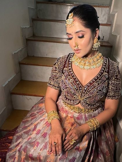 South Indian Bridal Drapes photo 54