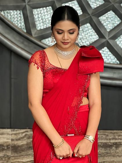 Shwetha Mahadev - Bridal Makeup Artistry Modern Reception & Sangeet Glam photo 40