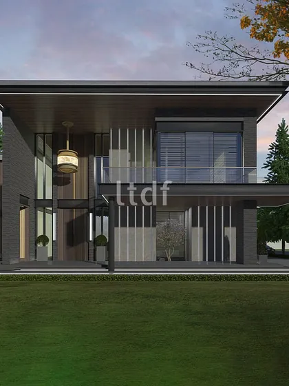 This contemporary facade weaves a narrative through its dynamic patterns and harmonious proportions. The use of large glazings and a dark material palette merges innovation with modern aesthetics, redefining the elegance of an exterior.