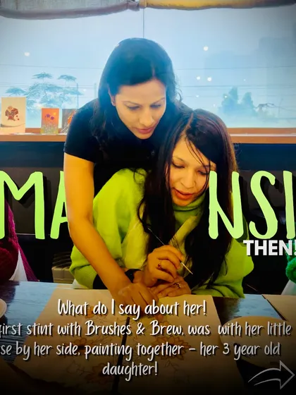 This is Mansi, who first came with her 3-year-old daughter. It's so heartwarming when people return and become part of the B&B family.
