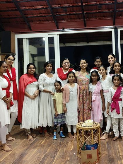A group photo from our Teacher's Day celebration. I am so grateful for my students, who fill our studio with so much love, respect, and of course, cake.