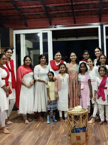 A group photo from our Teacher's Day celebration. I am so grateful for my students, who fill our studio with so much love, respect, and of course, cake.