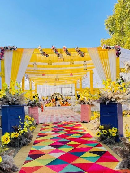 Nirvana Event and Decor - Wedding Planning & Thematic Decoration Vibrant Haldi & Mehendi Ceremonies photo 27