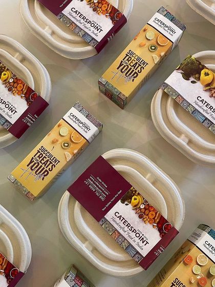 Elevate your team's lunch game with our corporate catering. This image shows our meals packed and ready for a bulk order, perfect for office meetings and events.