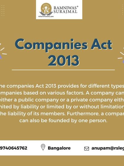 The Companies Act 2013 is a landmark legislation that governs all companies in India. It introduced key concepts like the One-Person Company and mandatory Corporate Social Responsibility, and we ensure our clients are fully compliant.