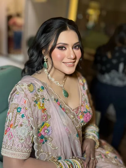 Another shot of this lovely bride, smiling and looking radiant.