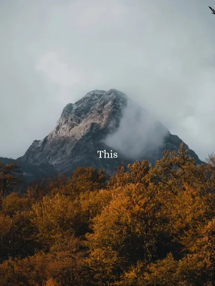 If you are looking for a sign to travel, this is it. A majestic mountain peak, calling out to you.