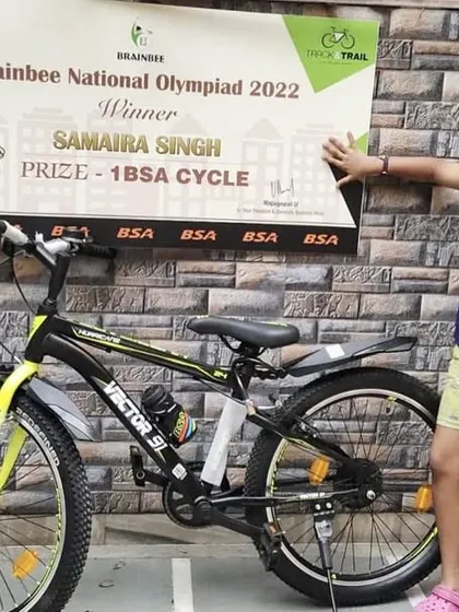 Samira Singh of Delhi Public School, Agra, was one of our Top 10 Cycle Winners in the 2022 National Olympiad.