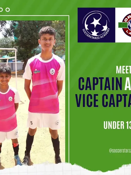 Leading by example. Meet our U-13 YPL Captain, Zane D'Souza, and Vice-Captain, Kayden Vaz. They are ready to lead the team this season.