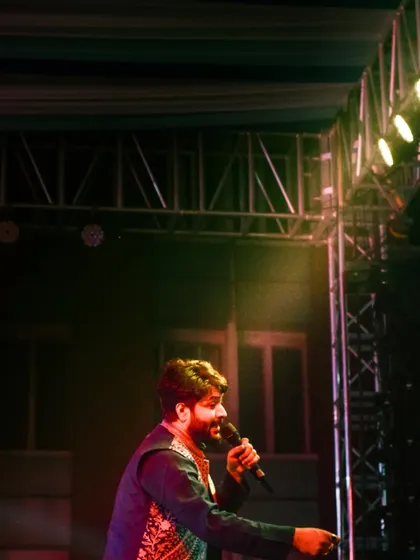Interacting with the crowd during a performance. It's these small moments of connection that make a show special.