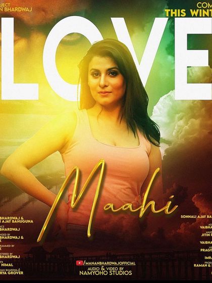 The 'Love' poster for the song 'Maahi'. Here, I styled the female lead in a simple, casual look to represent the initial phase of the story.