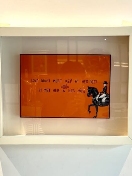 'Love In Mess' by Vijay Shinde. This wall installation explores love finding us amidst our imperfections, suggesting true connection arises from vulnerability, not idealized perfection.