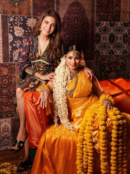 A final shot from our traditional series with Tanishaa. Her satisfaction with the look is the ultimate reward for me as an artist.