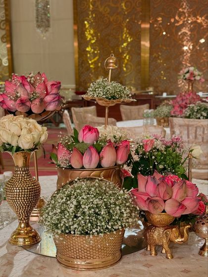Regal Indian Traditions: A Symphony in Pink & Gold photo 59