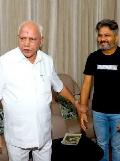My association with former Chief Minister Shri B.S. Yediyurappa has been long and professionally rewarding. Here, I am seen with him during a discussion. Providing legal counsel to a leader of his stature involves a deep understanding of governance, public policy, and the strategic defense against politically motivated litigation.