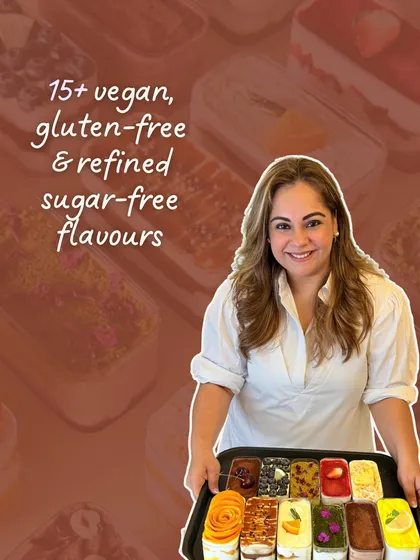 In my masterclass, I'll show you how to create this entire tray of 15+ vegan, gluten-free, and refined sugar-free tiramisu flavors.