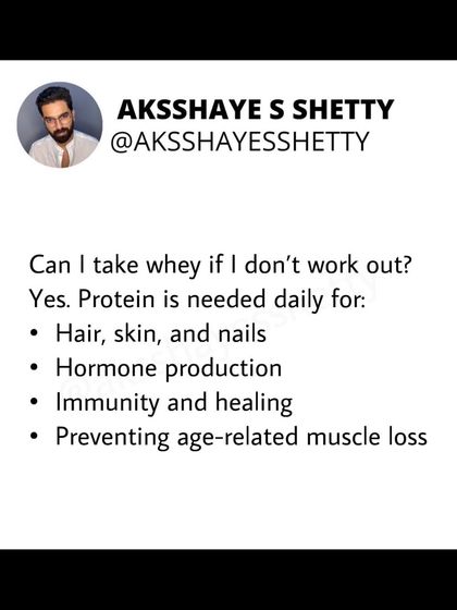 Whey protein isn't just for gym-goers. It's a convenient way to meet your daily protein needs for hair, skin, immunity, and preventing muscle loss, especially if your diet falls short.